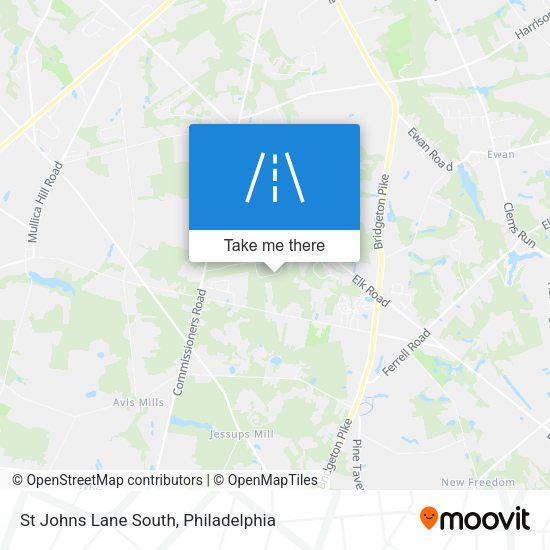 St Johns Lane South map