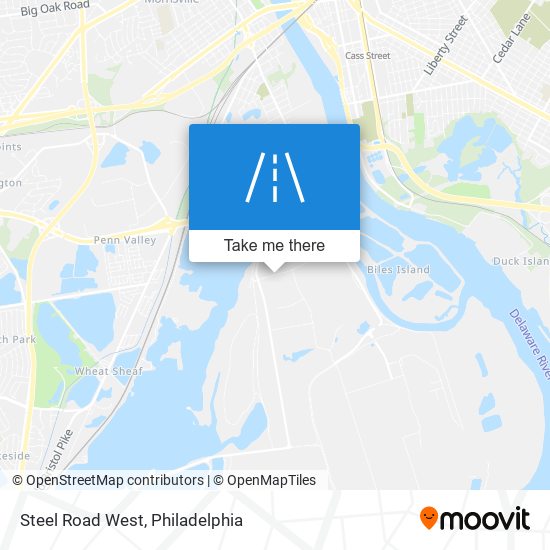 Steel Road West map