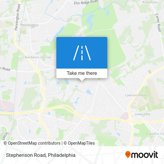 Stephenson Road map
