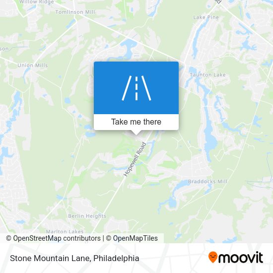 Stone Mountain Lane map