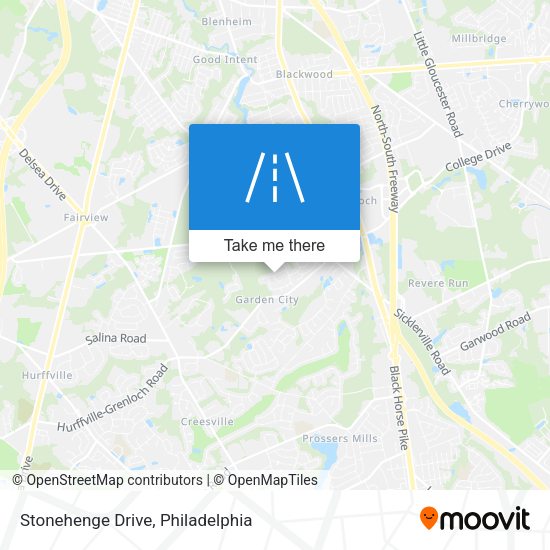 Stonehenge Drive map