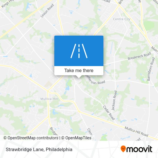 Strawbridge Lane map