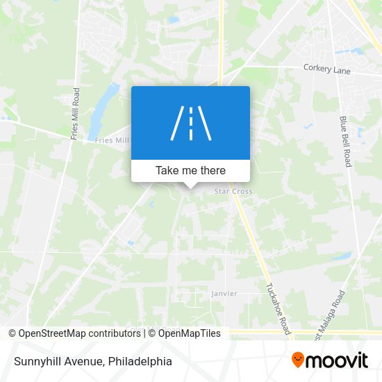Mapa de Sunnyhill Avenue