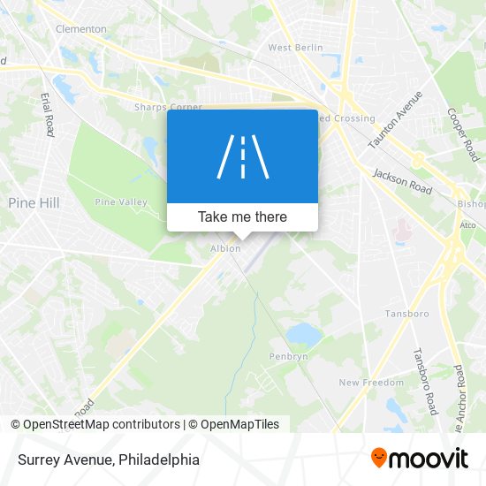 Mapa de Surrey Avenue