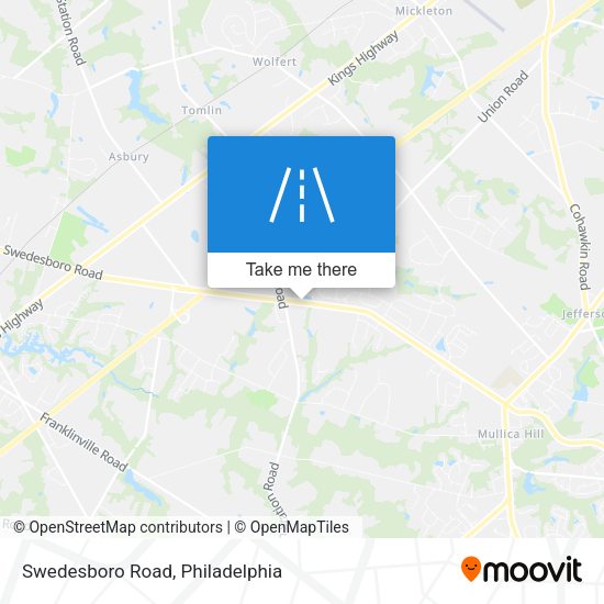 Swedesboro Road map
