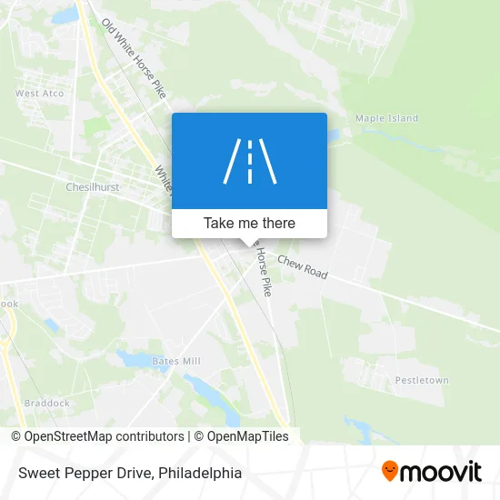 Sweet Pepper Drive map