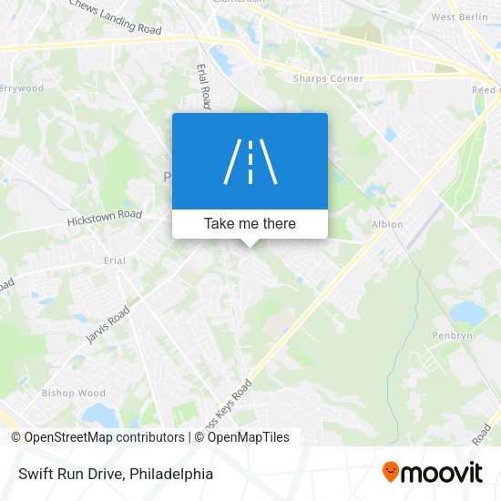 Swift Run Drive map