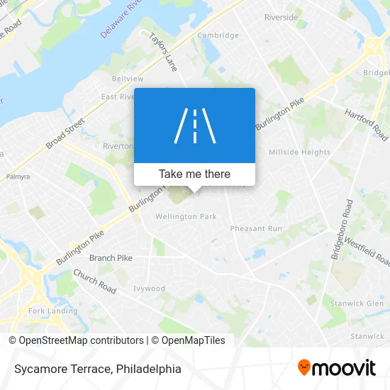 Sycamore Terrace map