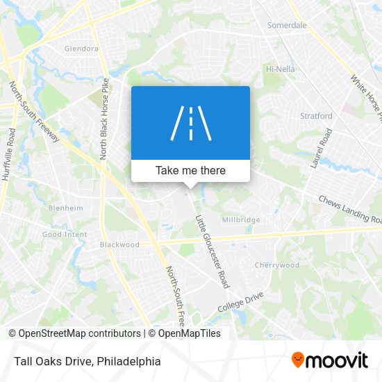 Tall Oaks Drive map