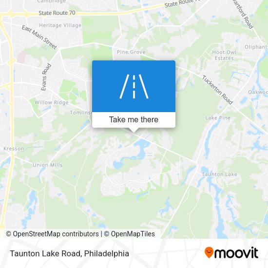 Taunton Lake Road map