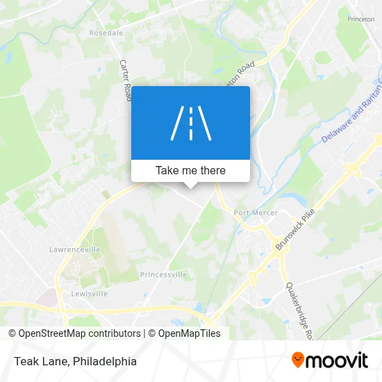 Teak Lane map