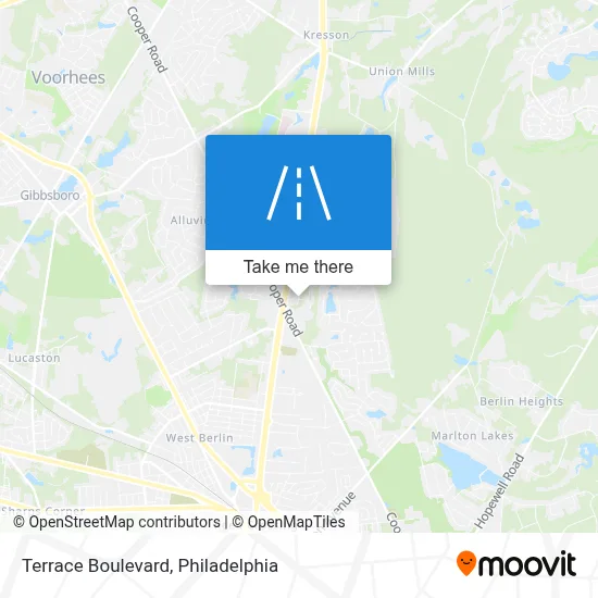 Terrace Boulevard map