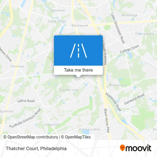 Thatcher Court map