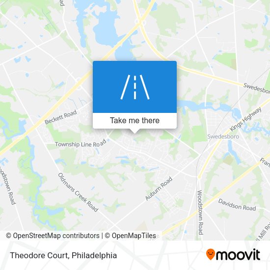 Mapa de Theodore Court