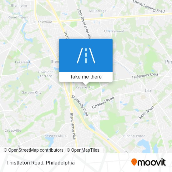 Mapa de Thistleton Road
