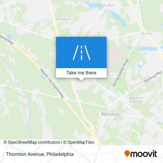 Thornton Avenue map