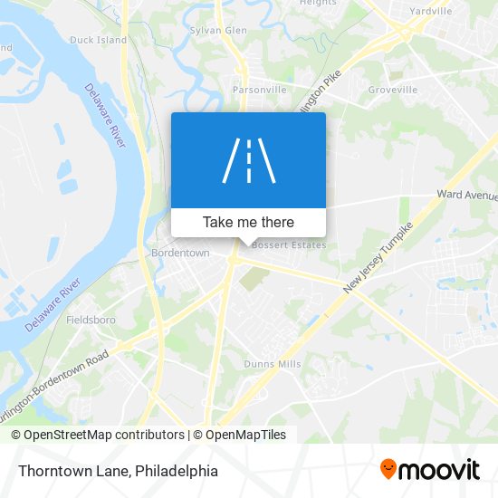 Thorntown Lane map