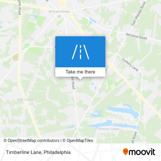 Timberline Lane map