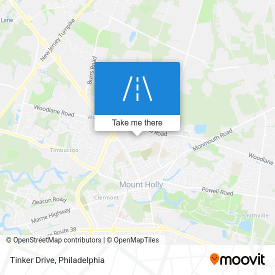 Mapa de Tinker Drive
