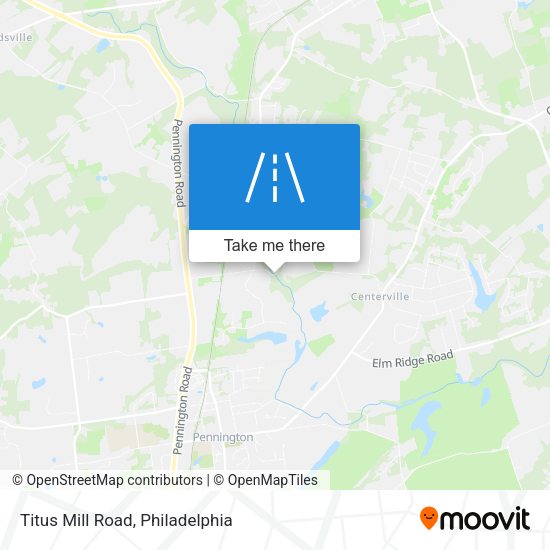 Titus Mill Road map