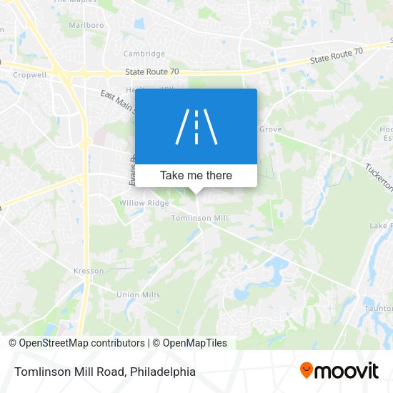 Tomlinson Mill Road map
