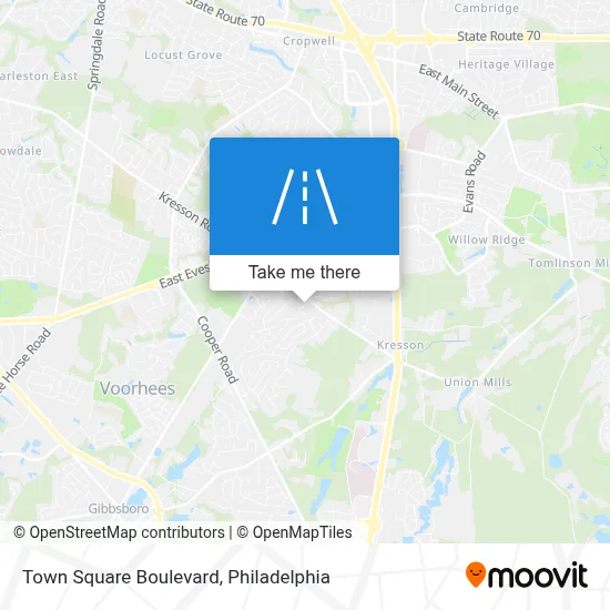 Town Square Boulevard map