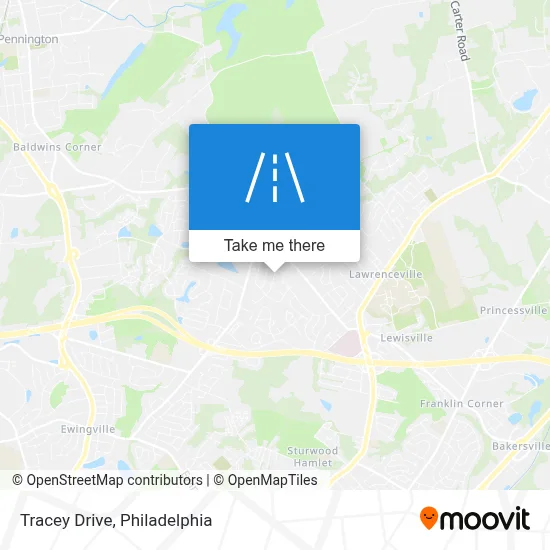 Tracey Drive map