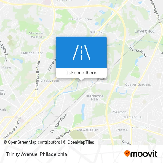 Trinity Avenue map