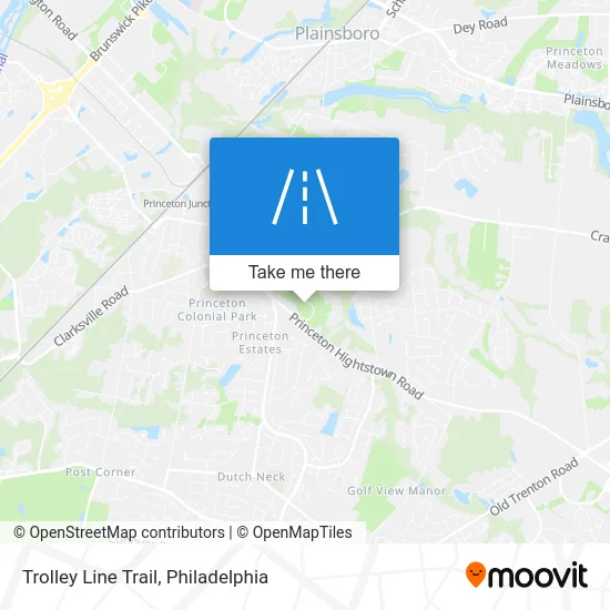 Trolley Line Trail map