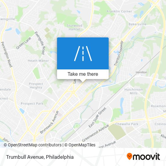 Mapa de Trumbull Avenue