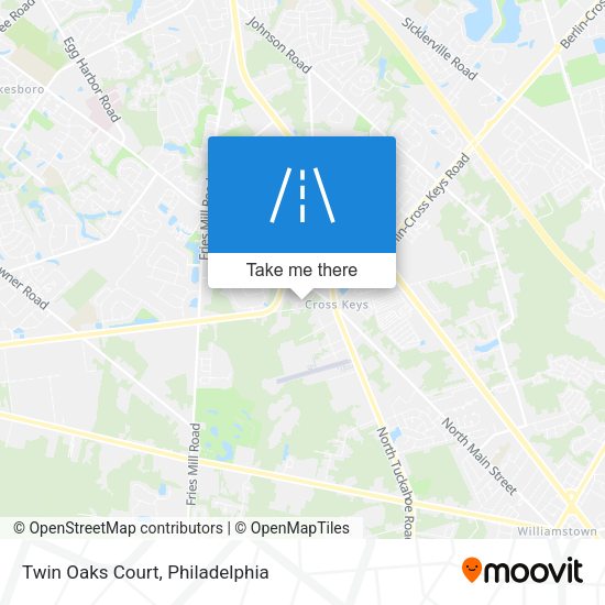 Twin Oaks Court map