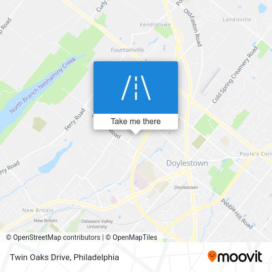 Mapa de Twin Oaks Drive