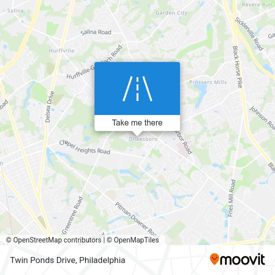 Twin Ponds Drive map