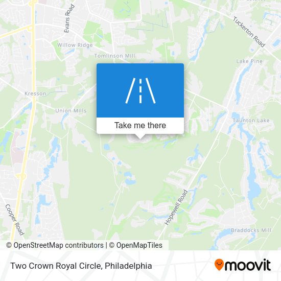 Two Crown Royal Circle map