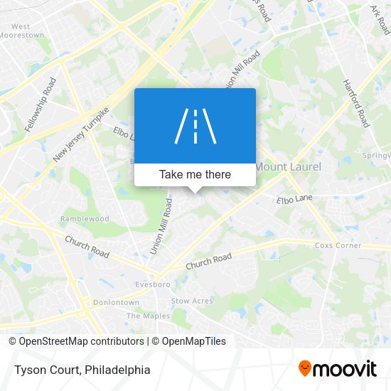 Mapa de Tyson Court