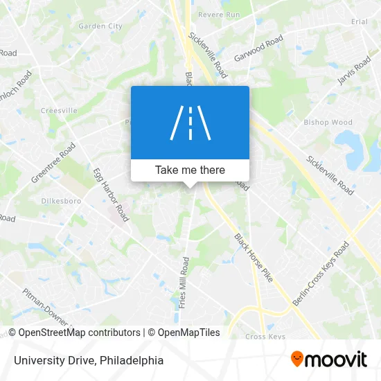 University Drive map