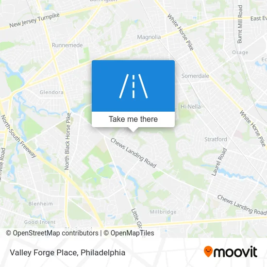 Valley Forge Place map