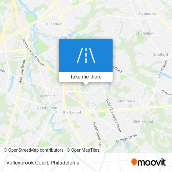 Mapa de Valleybrook Court