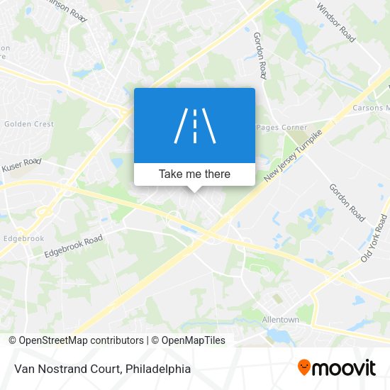 Van Nostrand Court map
