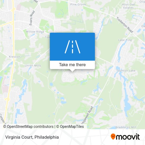 Mapa de Virginia Court