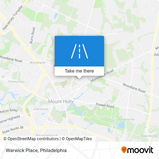 Mapa de Warwick Place