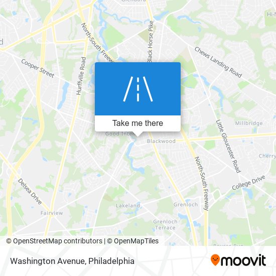 Mapa de Washington Avenue