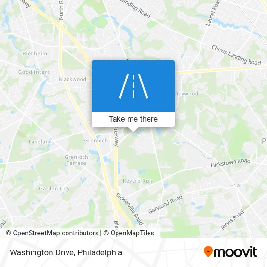 Washington Drive map
