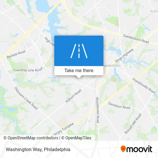 Washington Way map