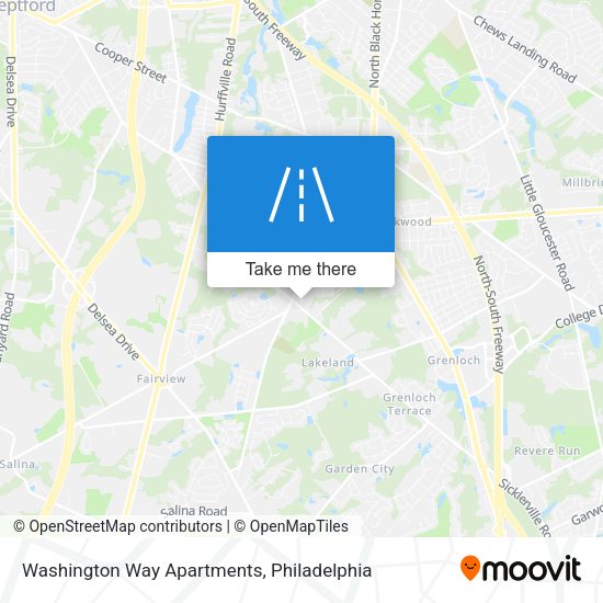 Washington Way Apartments map