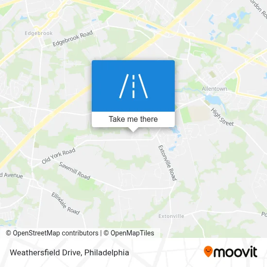 Weathersfield Drive map