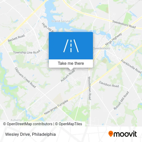 Wesley Drive map