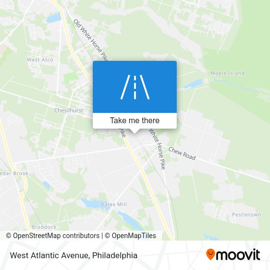 Mapa de West Atlantic Avenue