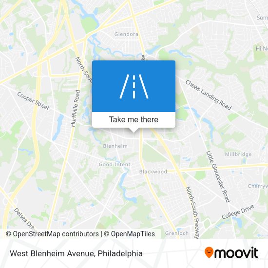 West Blenheim Avenue map