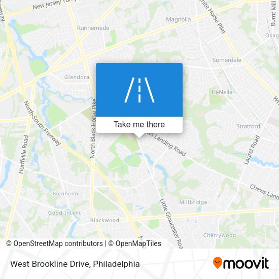 West Brookline Drive map